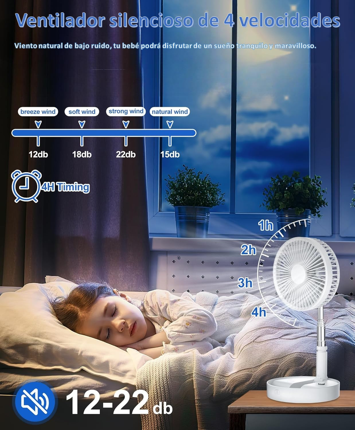 CoolFold™ | VENTILADOR PLEGAGLE RECARGABLE INALAMBRICO