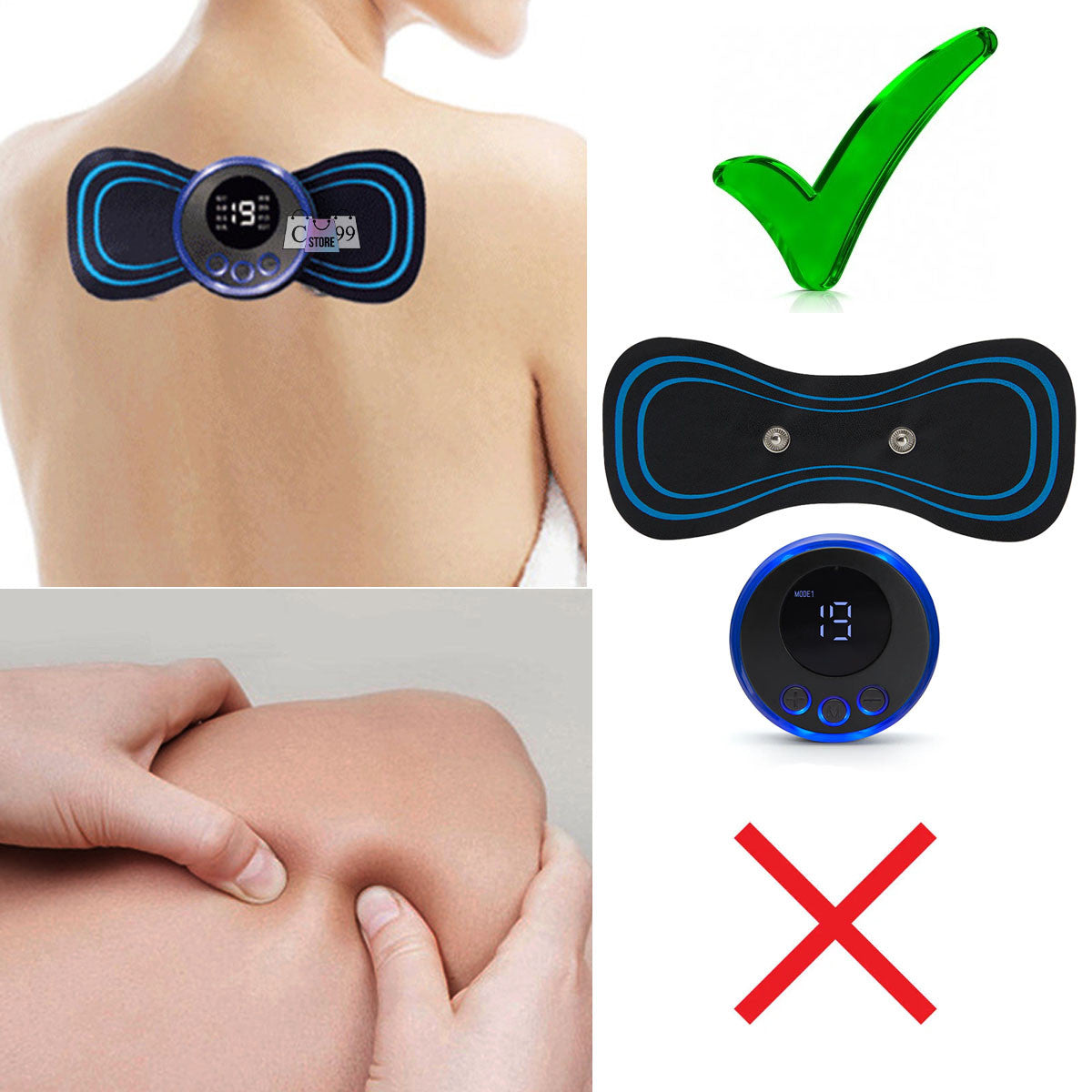 PulseRelax™ | MINI MASAJEADOR CERVICAL ELÉCTRICO RECARGABLE USB